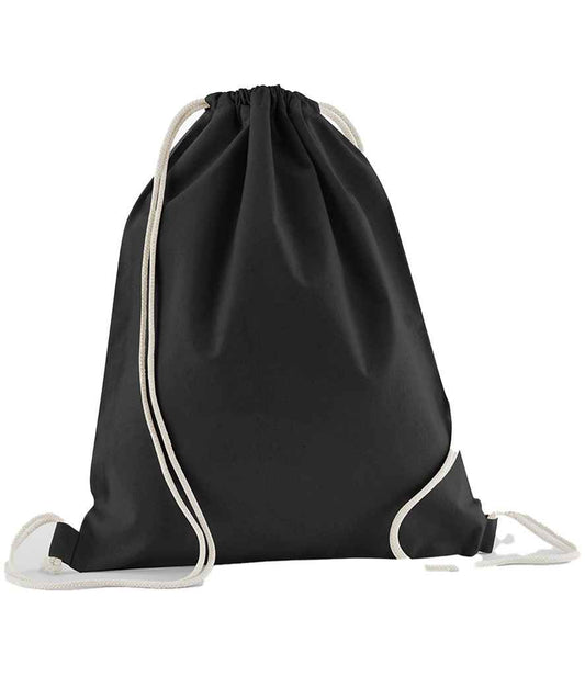 Westford Mill Organic Cotton In Conversion Gymsac - Black (W160)