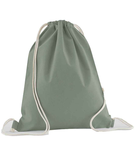 Westford Mill Organic Cotton In Conversion Gymsac - Dusty Green (W160)