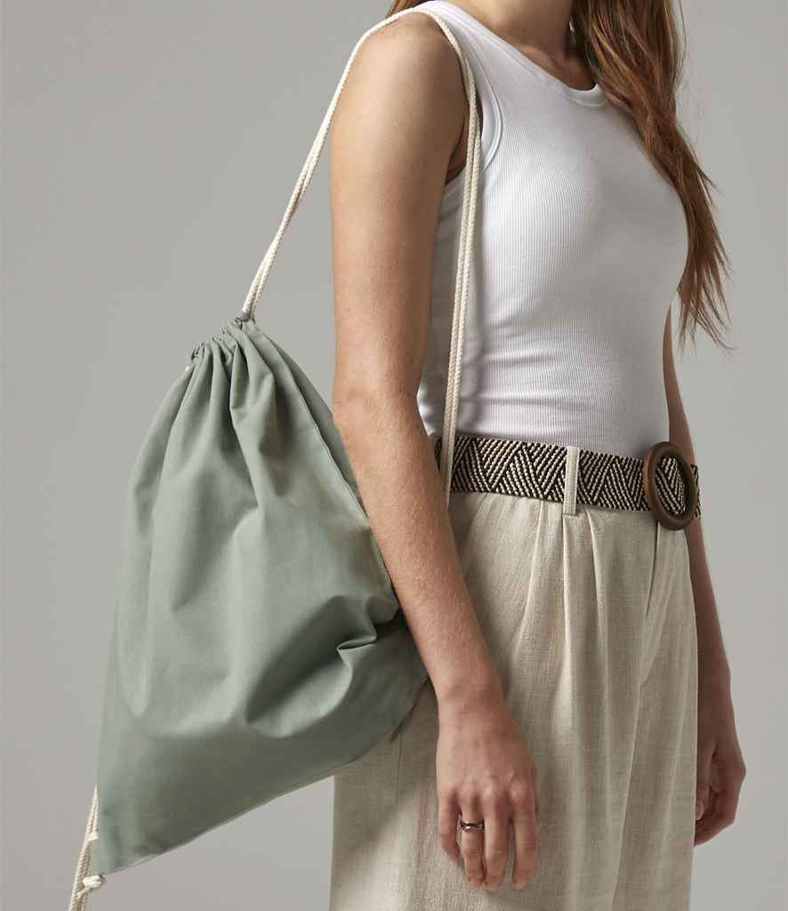 Westford Mill Organic Cotton In Conversion Gymsac - Dusty Green (W160)