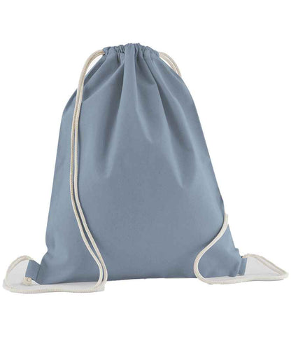Westford Mill Organic Cotton In Conversion Gymsac - Dusty Blue (W160)