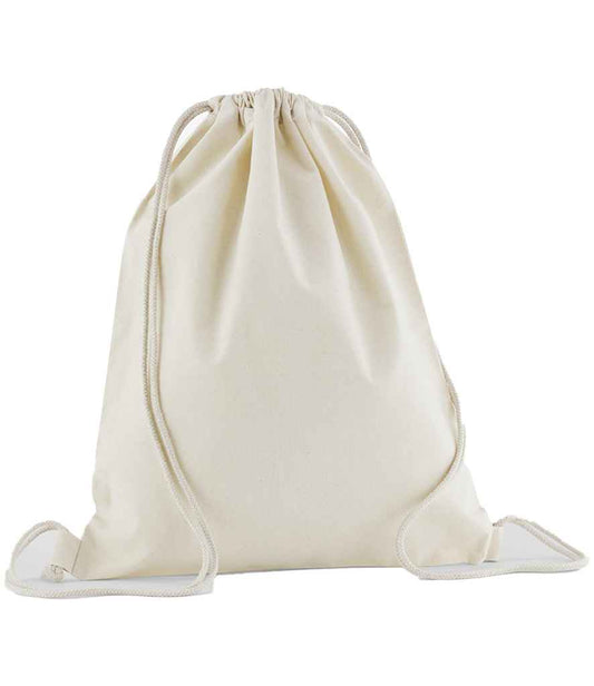 Westford Mill Organic Cotton In Conversion Gymsac - Natural (W160)