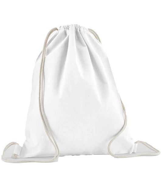 Westford Mill Organic Cotton In Conversion Gymsac - White (W160)