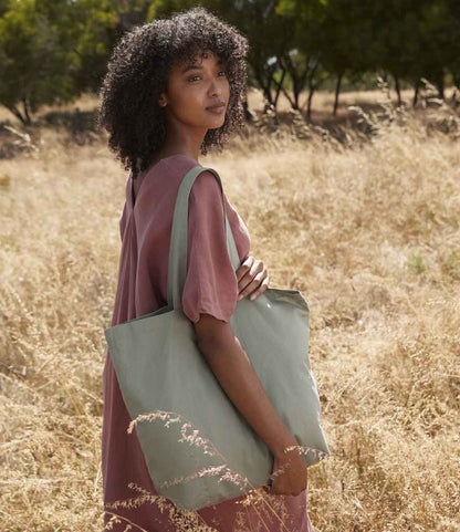Westford Mill Organic Cotton In Conversion Maxi Bag for Life - Dusty Green (W165)