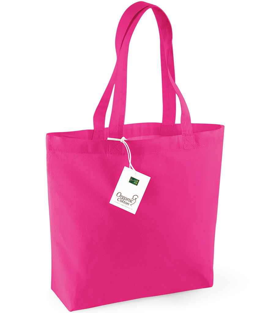 Westford Mill Organic Cotton Shopper - Fuchsia (W180)