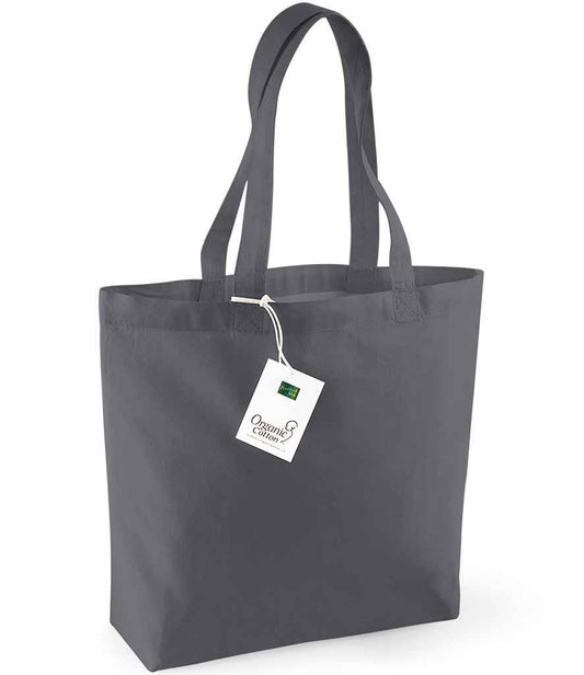 Westford Mill Organic Cotton Shopper - Graphite Grey (W180)