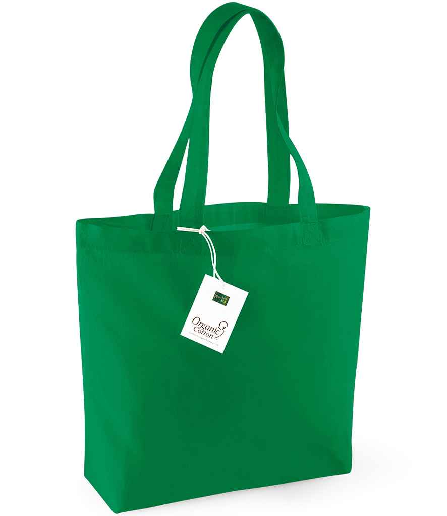 Westford Mill Organic Cotton Shopper - Kelly Green (W180)
