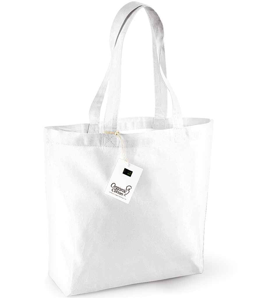 Westford Mill Organic Cotton Shopper - White (W180)