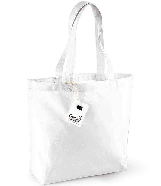 Westford Mill Organic Cotton Shopper - White (W180)