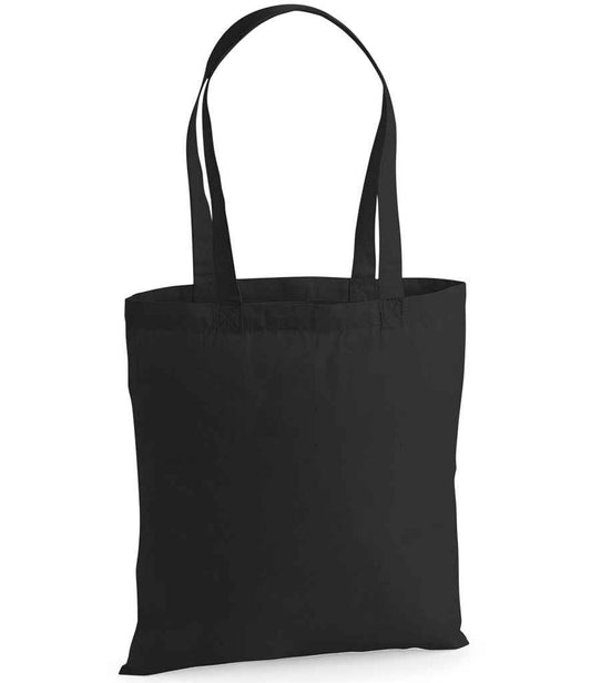 Westford Mill Premium Cotton Tote Bag - Black (W201)