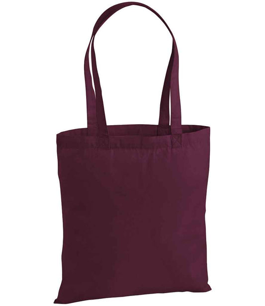 Westford Mill Premium Cotton Tote Bag - Burgundy (W201)