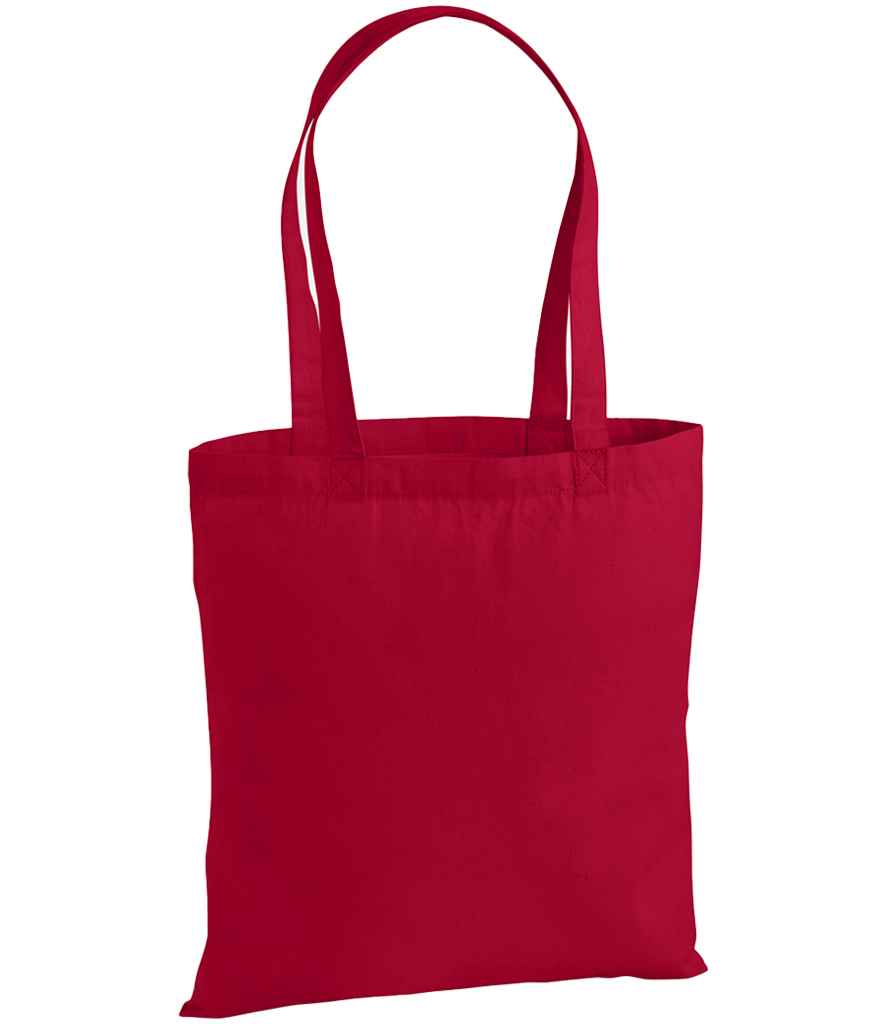 Westford Mill Premium Cotton Tote Bag - Classic Red (W201)