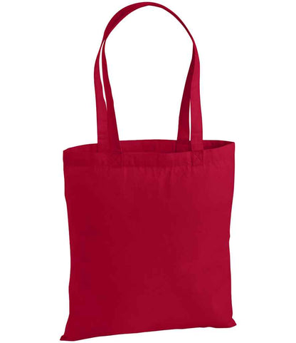 Westford Mill Premium Cotton Tote Bag - Classic Red (W201)