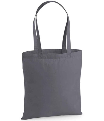 Westford Mill Premium Cotton Tote Bag - Graphite Grey (W201)