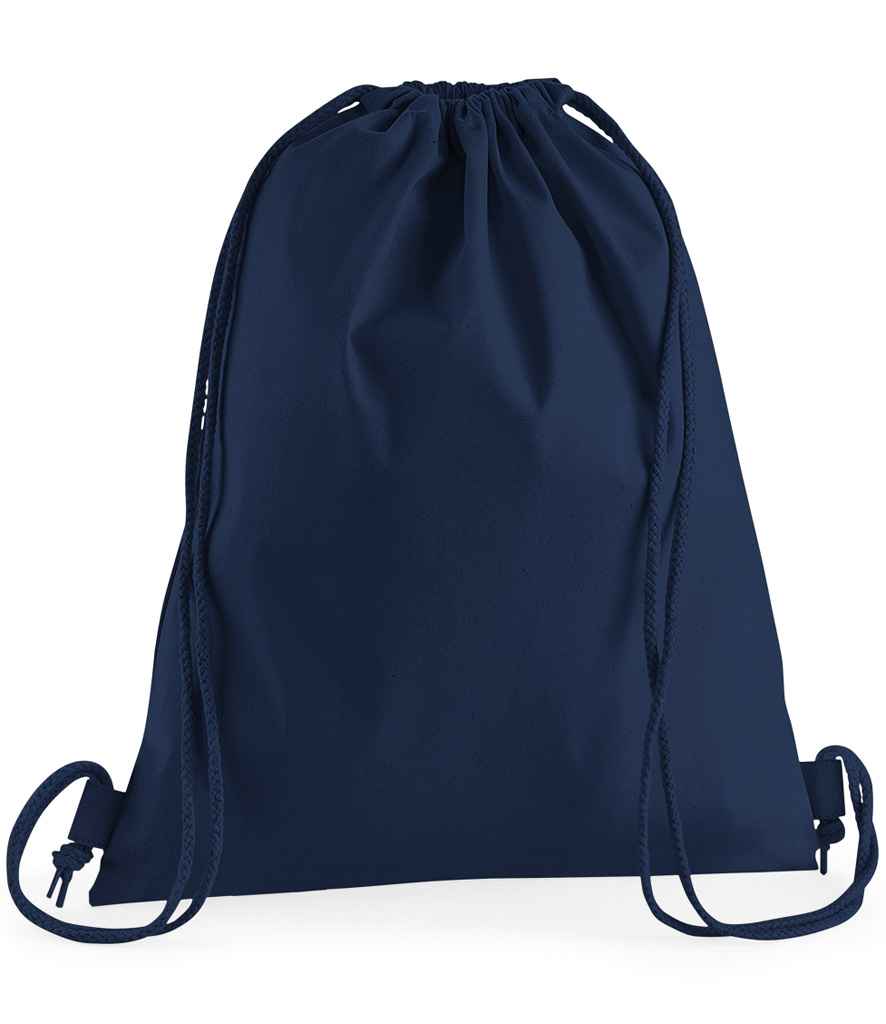 Westford Mill Premium Cotton Gymsac - French Navy (W210)