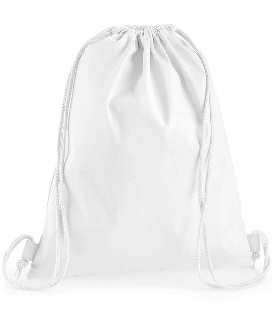Westford Mill Premium Cotton Gymsac - White (W210)