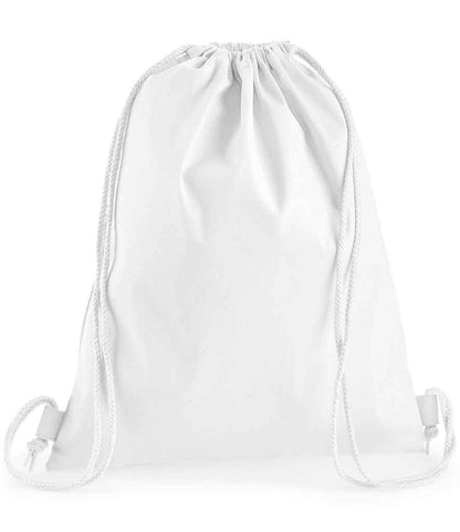 Westford Mill Premium Cotton Gymsac - White (W210)