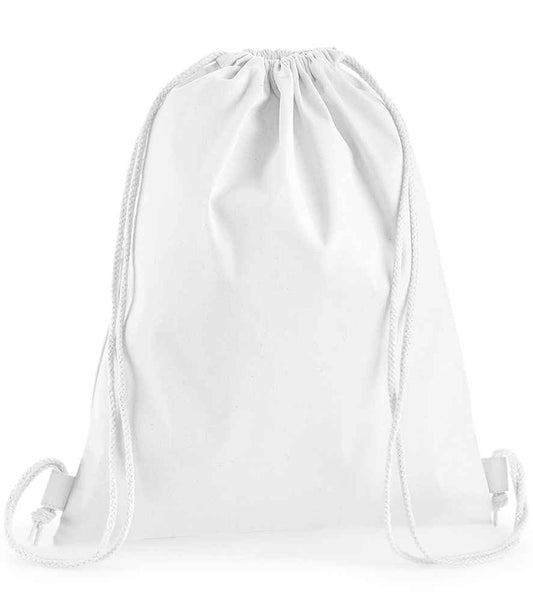 Westford Mill Premium Cotton Gymsac - White (W210)
