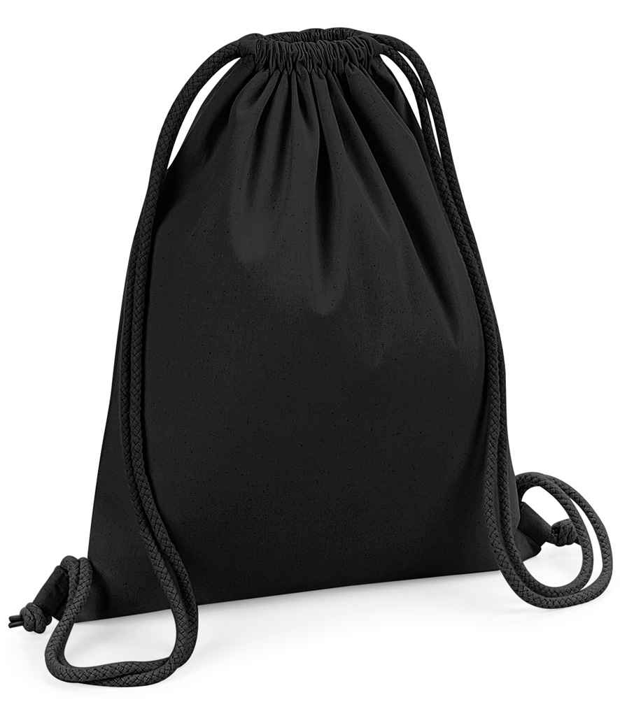 Westford Mill Organic Premium Cotton Gymsac - Black (W260)