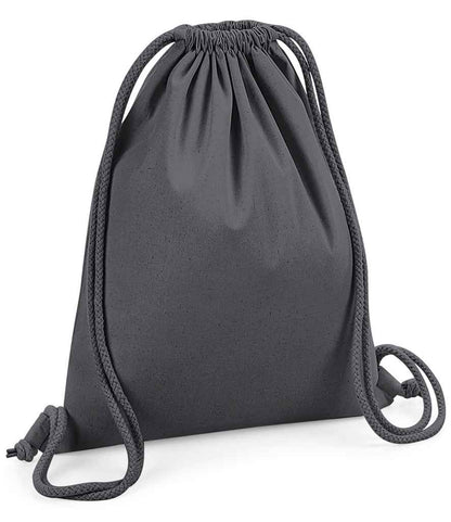 Westford Mill Organic Premium Cotton Gymsac - Graphite Grey (W260)