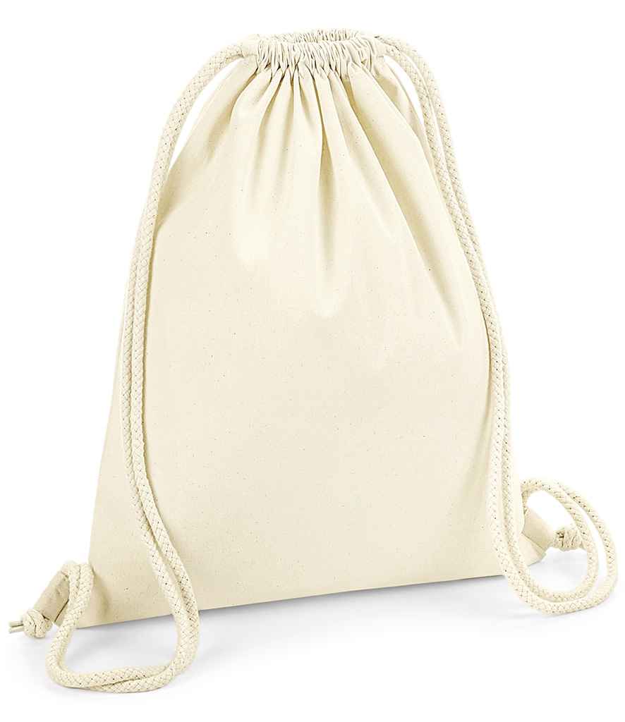 Westford Mill Organic Premium Cotton Gymsac - Natural (W260)