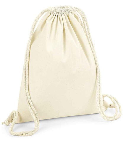 Westford Mill Organic Premium Cotton Gymsac - Natural (W260)