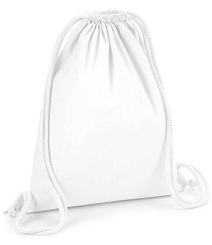 Westford Mill Organic Premium Cotton Gymsac - White (W260)