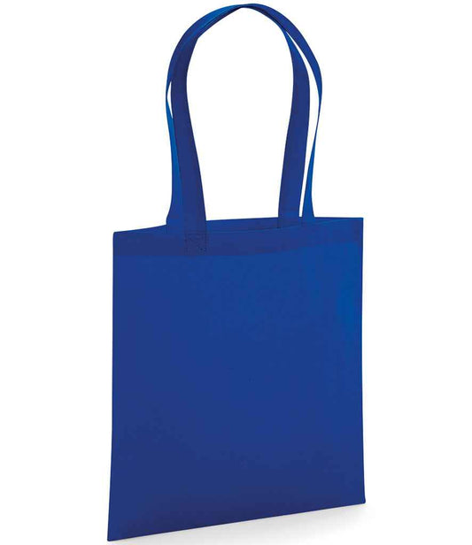 Westford Mill Organic Premium Cotton Tote Bag - Bright Royal (W261)