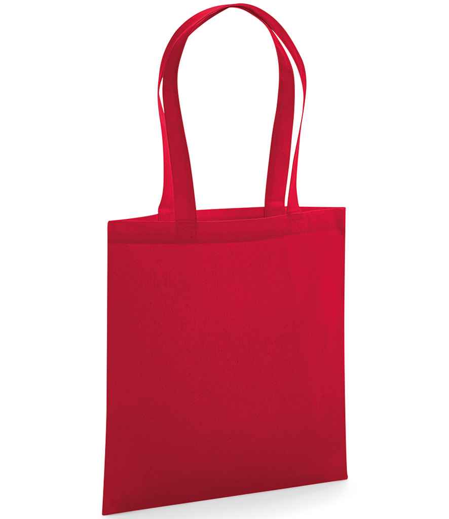 Westford Mill Organic Premium Cotton Tote Bag - Classic Red (W261)