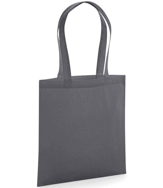 Westford Mill Organic Premium Cotton Tote Bag - Graphite Grey (W261)