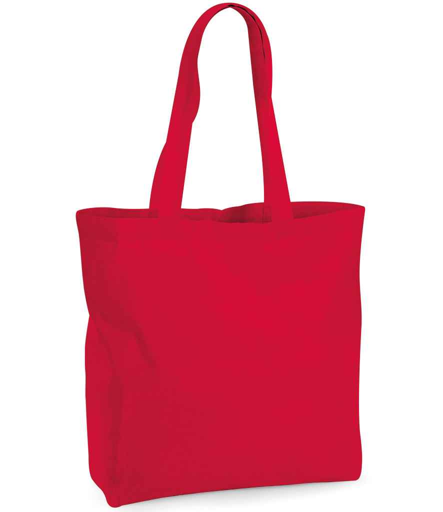 Westford Mill Organic Premium Cotton Maxi Tote Bag - Classic Red (W265)