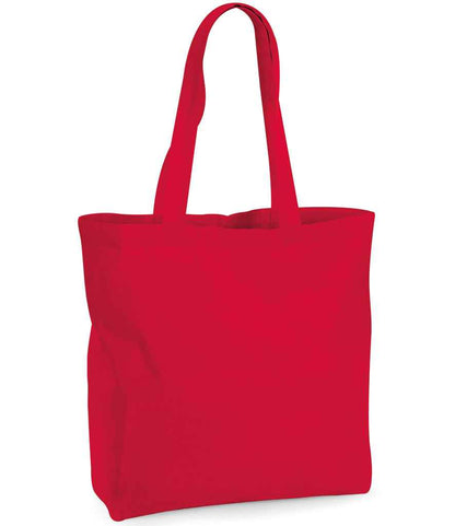 Westford Mill Organic Premium Cotton Maxi Tote Bag - Classic Red (W265)