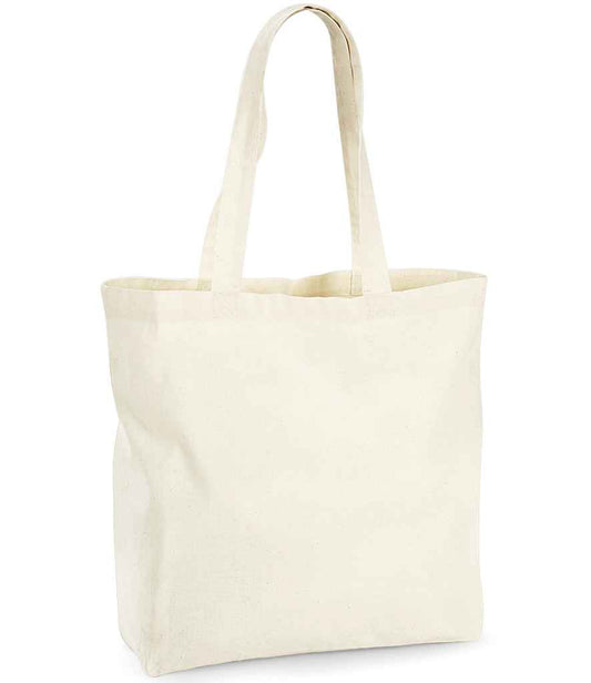 Westford Mill Organic Premium Cotton Maxi Tote Bag - Natural (W265)