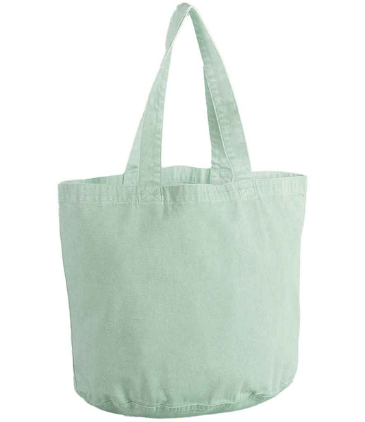 Westford Mill Garment Dyed Shopper - Vintage Aqua (W345)