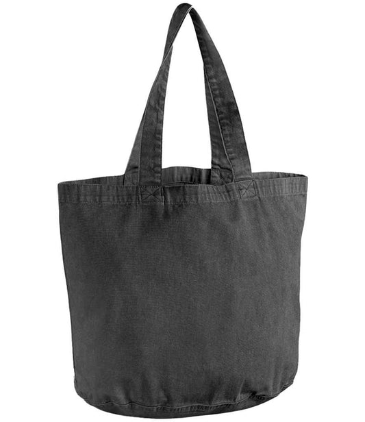 Westford Mill Garment Dyed Shopper - Vintage Black (W345)