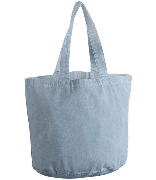 Westford Mill Garment Dyed Shopper - Vintage Light Blue (W345)