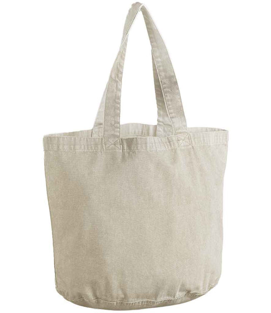 Westford Mill Garment Dyed Shopper - Vintage Sand (W345)
