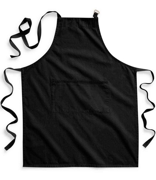 Westford Mill Fairtrade Adult Craft Apron - Black (W364)