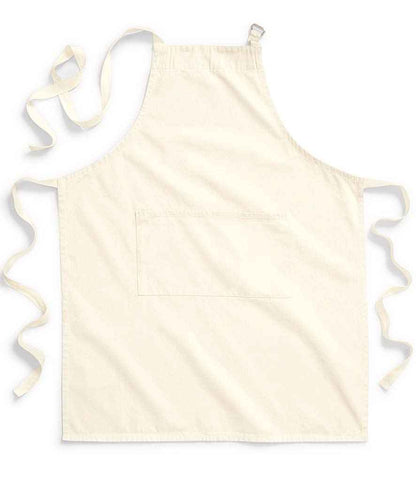 Westford Mill Fairtrade Adult Craft Apron - Natural (W364)