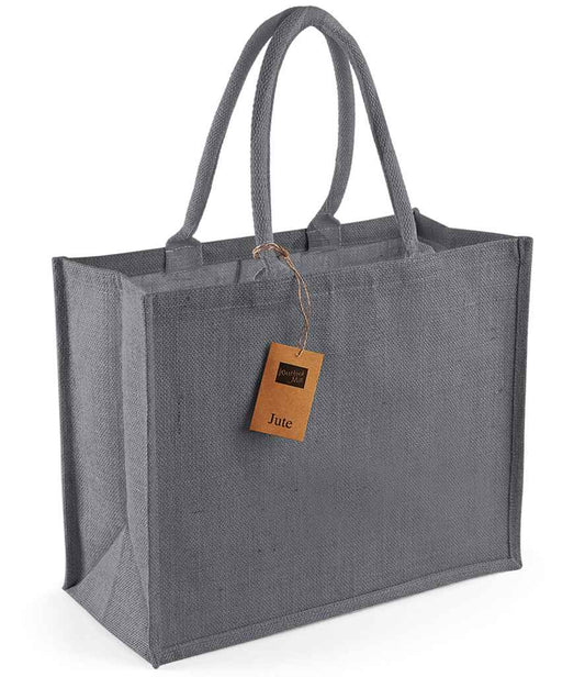 Westford Mill Jute Classic Shopper - Graphite Grey/Graphite Grey (W407)