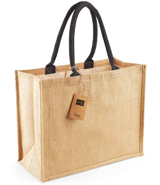 Westford Mill Jute Classic Shopper - Natural/Black (W407)