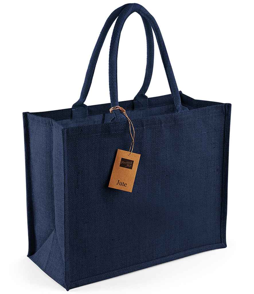 Westford Mill Jute Classic Shopper - Navy/Navy (W407)