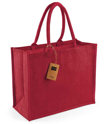 Westford Mill Jute Classic Shopper - Red/Red (W407)