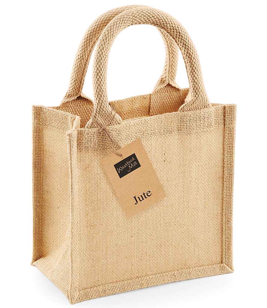 Westford Mill Jute Petite Gift Bag - Natural (W411)