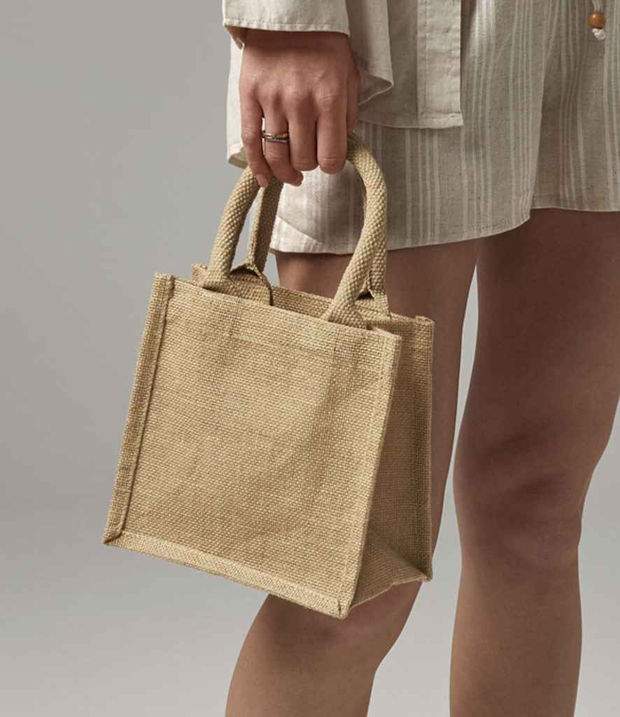 Westford Mill Jute Petite Gift Bag - Natural (W411)