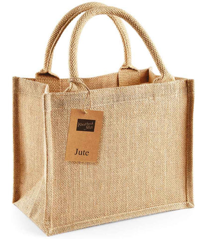 Westford Mill Jute Mini Gift Bag - Natural (W412)