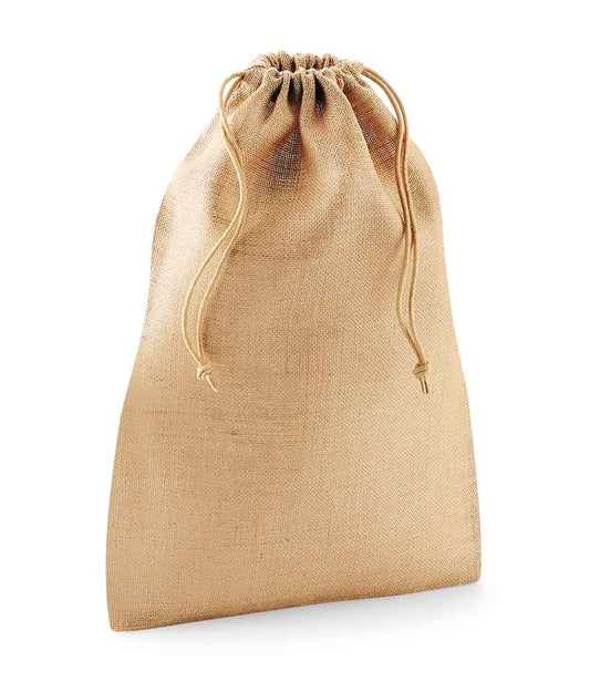 Westford Mill Jute Stuff Bag - Natural (W415)