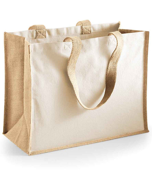 Westford Mill Printers Jute Classic Shopper - Natural (W422)