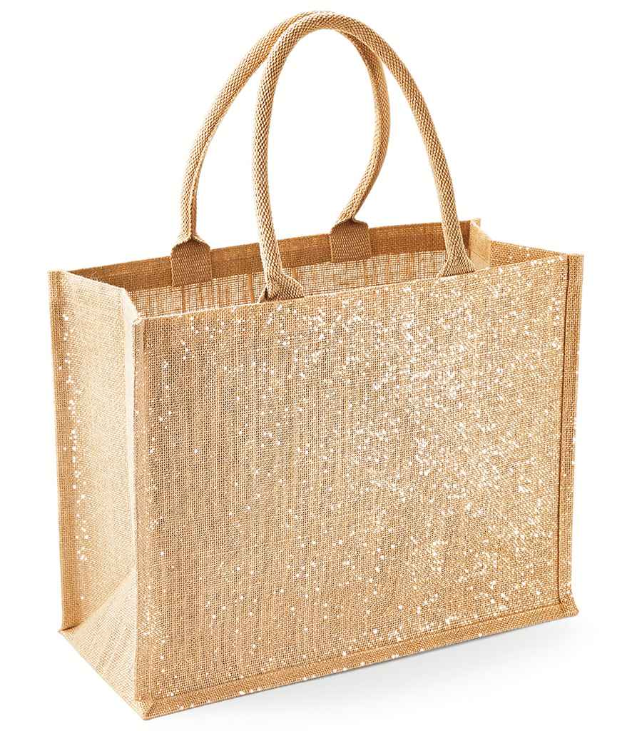 Westford Mill Shimmer Jute Shopper - Natural Gold (W437)