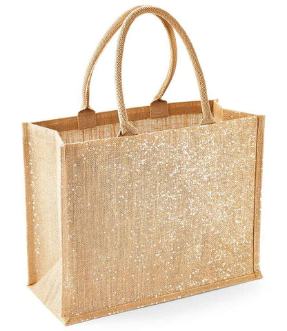Westford Mill Shimmer Jute Shopper - Natural Gold (W437)