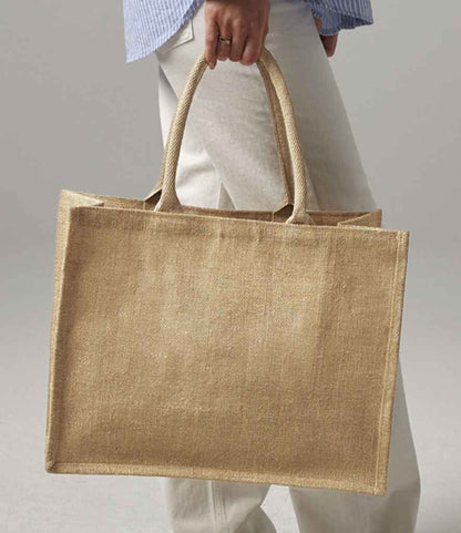 Westford Mill Shimmer Jute Shopper - Natural Gold (W437)